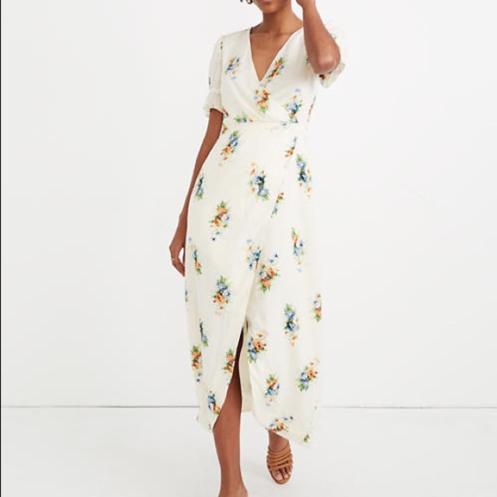Madewell ruffle sleeve maxi dress